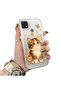 Oppo A15 Compatible Silicone Edge Hard Back Case Cat Pattern Loving Couple Phone Case