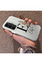Samsung Galaxy S23 Compatible Silicone Edge Hard Back Case Letter E Patterned Lover Couple Phone Case - 2