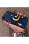 حافظة هاتف من السيليكون متوافقة مع iPhone XR، حافظة خلفية صلبة بنمط الهلال والنجمة - 2