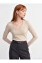 10427 V-Neck Sleeveless Pullover with Slits-Stone - 3