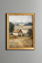 Country House - Vintage Patterned Painting - Fine Model