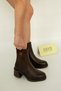 1414 Eren Shoes&Bag Genuine Leather Buckle Detailed Zippered Casual Elegant Thick Heeled Women's Boots Real Leather Brown - 2