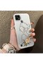 Realme C21 Compatible Silicone Edge Hard Back Case Line Art Patterned Phone Case - 3