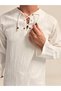 Men's Hajj Umrah Set, Crinkle Fabric, Comfortable Fit, Shirt and Pants, Two-Piece Set with Drawstring - 2