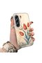 For Tecno Camon 40 Pro 5g Cm7 Compatible Silicone Edge Hard Back Case Tulip Pattern Lover Couple Phone Case