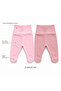 2-Piece Baby Pants with Booties, Wide Foldable Waistband, Interlock - 5