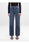 72360 100% Cotton Button Detailed Jean-Blue - 3