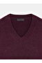 10888 Wool Blend V-Neck Sweater-Purple - 8