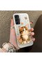 Samsung Galaxy A25 Compatible Silicone Edge Hard Back Case Cat Patterned Lover Couple Phone Case - 3