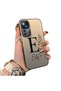 Mi 12t Pro Compatible Silicone Edge Hard Back Case Letter E Patterned Couple Phone Case