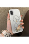 Samsung Galaxy A31 Compatible Silicone Edge Hard Back Case Line Art Patterned Phone Case - 3