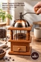 5 Pieces Manual Coffee Grinder – Hand Grinder with Wooden Design, Manual Coffee Grinder, Hand Grinder, 24*11 cm