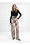 72803 Belted Pleated Trousers-Mink - 4
