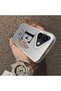 iPhone 16 Compatible Silicone Edge Hard Back Case Letter E Patterned Couple Phone Case - 4
