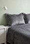 Smoked Serelina Colorful Embroidered Velvet Double Bedspread Set – 3 Pieces - 6
