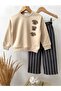 Boy's Sweet Dog Printed Striped Pants Set - 2