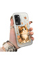 For Oppo A5 4g Compatible Silicone Edge Hard Back Case Cat Pattern Loving Couple Phone Case