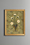 Daisy Motif Marble Art - Vintage Patterned Painting - Fine Model