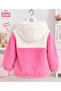Girls' Hooded Plush Cardigan with Zipper Pockets Soft and Warm 3-8 - 4