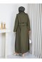 Elisa Waist-Tie Long Women's Trench Coat - 3
