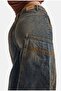 Women's 4W6-85 Baggy Fit Special Embroidery Detailed Design Denim Jean - 5