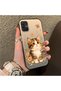 Samsung Galaxy A51 Compatible Silicone Edge Hard Back Case Cat Pattern Loving Couple Phone Case - 3
