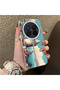 Vivo X300 Pro Compatible Silicone Edge Hard Back Case Galata Tower Patterned Phone Case - 3