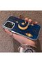 Phone Case for Oppo A6 Pro 4g Compatible Silicone Edge Hard Back Case Crescent and Star Pattern - 2