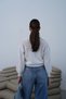 V-Neck Buttoned Knitwear Cardigan Ecru - 6