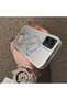 Samsung Galaxy A06 Compatible Silicone Edge Hard Back Case Line Art Patterned Phone Case - 4
