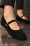 Fleur Hidden Heeled Single Strap Blunt Toe Flat Sole Casual Women's Mary Jane Flats - 5