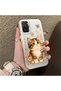 Poco M5S Compatible Silicone Edge Hard Back Case Cat Pattern Loving Couple Phone Case - 3