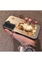 Samsung Galaxy S22 Compatible Silicone Edge Hard Back Case Cat Pattern Loving Couple Phone Case - 2