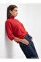 10851 High Collar Soft Textured Sweater-Red - 3