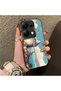 Redmi Note 14S Compatible Silicone Edge Hard Back Case Galata Tower Patterned Phone Case - 3