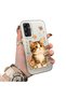 Samsung Galaxy A14 Compatible Silicone Edge Hard Back Case Cat Pattern Loving Couple Phone Case