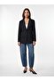 60829 Striped Double-Breasted Blazer-Black - 4