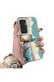 Samsung Galaxy S24 Compatible Silicone Edge Hard Back Case Galata Tower Patterned Phone Case