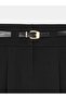 72803 Belted Pleated Trousers-Black - 7