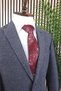 Woolen Men's Regular Fit Mono Collar Navy Blue Drop 6 Single Jacket - 4