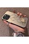 iPhone 16 Pro Max Compatible Silicone Edge Hard Back Case Line Art Patterned Phone Case - 2