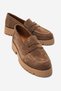 Vionel Earth Suede Genuine Leather Women's Loafer Shoes