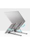Foldable Laptop Stand for Desk - Portable Aluminum Laptop Holder & Computer Riser | Ergonomic Notebook Stand with Non-Slip Silicone Pads | Stable Cooling Stand for Laptop & Tablet - 4