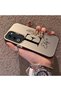حافظة هاتف OPPO A5 4G متوافقة مع حافة السيليكون الصلبة ذات الظهر الصلب على شكل حرف E مع نمط حرف E للزوجين - 2