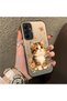 Samsung Galaxy A15 Compatible Silicone Edge Hard Back Case Cat Patterned Lover Couple Phone Case - 3