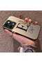 Oppo Reno 14 Pro 5g Compatible Silicone Edge Hard Back Case Letter E Patterned Couple Phone Case - 2