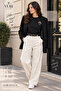 Yubi Stitch Women's Black Bunch of Flowers Series - Thin Sweatshirt - 7
