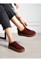 Zafi̇ra Burgundy Genuine Leather Women's Shoes - 2