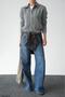 Women's Collared Fabric Detailed Buttoned Knitwear Cardigan - 6