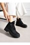 Calena Black Lace-Up Women's Boots - 2
